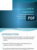 TMA (Thermomechanical Analysis) and Its Application