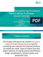 BMM3643 CHP 1 Metal Casting Processes - Sand Casting