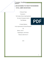 Financial Skill and Sustainability of Select Food Businesses in Taal, Lemery and Batangas