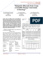 A Review On Briquette Biocoal From Crops Residual As A Feasible Energy Conversion Technology IJERTCONV4IS10024