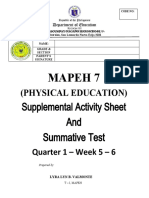 Mapeh 7: (Physical Education)