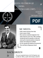 MC Mehta Vs Union of India (Taj Trapezium Case)