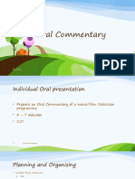 Oral Commentary Guidelines