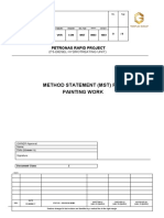 Method Statement (MST) For Painting Work: Petronas Rapid Project