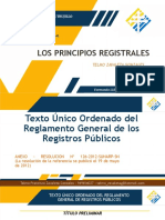 Texto Único Ordenado Del Reglamento General de Los Registros Públicos