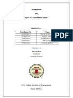 Assignment On "Analysis of Gafla Movie Scam": Submitted By: - Enrollment No. Name