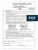 08 01 2022 SR - Super60 II Jee Main PTM 12 Question Paper