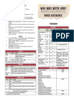 MDG - Mad Dogs With Guns Quick Reference Sheet