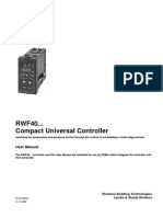 RWF40... Compact Universal Controller: User Manual