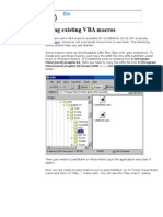 Using Existing VBA Macros