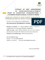 Etude Structurale de Deux Amphithéâtres