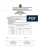 Peperiksaan Akhir Tahun 2021: Tingkatan 3 Bahasa Inggeris Pemahaman & Penulisan 2 Jam