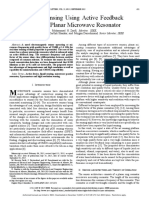 Liquid Sensing Using Active Feedback Assisted Planar Microwave Resonator