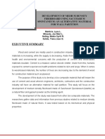 Development of Medium Density Fiberboard Using Saccharum Spontaneum (Talahib) - An Alternative Material For Wall Partition