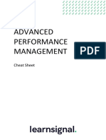 Advanced Performance Management: Cheat Sheet