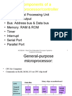 Components of A Microprocessor/controller