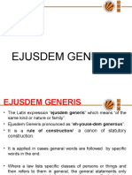 Ejusdem Generis