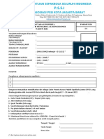 FORMULIR KHUSUS Pelatih Lisensi D NASIONAL OK