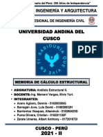 Memoria de Cálculo Estructural