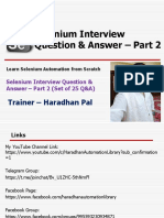 Selenium Interview Q & A - Part 2