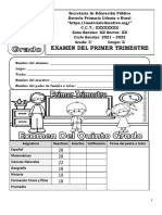 Examen5toGrado1erTrimestre2021 2022MEX