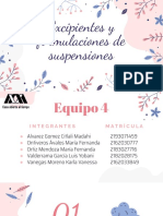 Excipientes y Formulaciones de Suspensiones - )