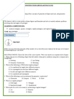 Topic: Basic Geometric Constructions (Regular Polygon) Week 8 Content Standard