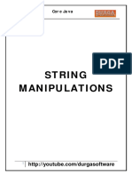 String Manipulations: Core Java