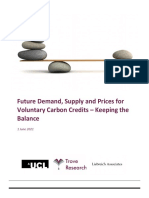 Trove Research Carbon Credit Demand Supply and Prices 1 June 2021