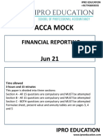 F7 FR Jun21 Mock Question