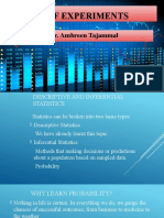 Design of Experiments: Instructor: Engr. Ambreen Tajammal