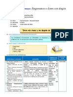 Sesión de Aprendizaje - Lunes 14 de Marzo