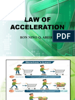 Law of Acceleration: Ron Niño Q. Abiera