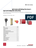 Safety Function: Light Curtain With Muting (Two Sensor L-Type) and Configurable Safety Relay