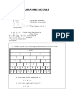 Learning Module: Division of Fraction