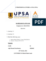 University of Professional Studies, Accra (Upsa) : 1. Activity 1.1 2. Activity 1.2 3. Brief The Following Cases