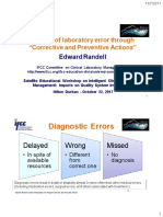 IFCC PPT, July 2017 - Control of Lab Error Through CAPA