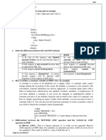 Short Answer Questions: 1. Write The Structure of PHP Script With An Example