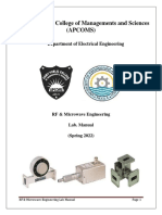 RF and Microwave Engineering Lab Manual-Lab 01