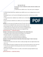 Mark The Letter A, B, C, or D On Your Answer Sheet To Indicate The Sentence That Best Combines Each Pair of Sentences in The Following Questions