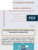 Técnicas y Herramientas de La Planeación