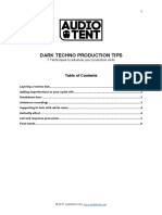 Audiotent - Dark Techno Production Tips Ebook