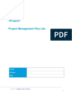 Project Management Plan Lite: Author