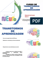 Curso de Transtornos de Aprendizagem - Módulo 1