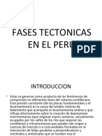 Fases Tectonicas en El Peru