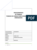 Procedimiento Tendido de Conductores Mediante Perlo N Aislado SE Crucero