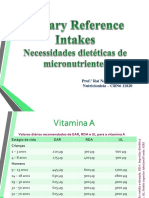 DRIs - Necessidades Dietéticas de Micronutrientes