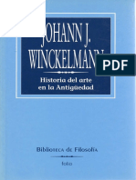 Winckelmann - Historia Del Arte en La Antigüedad