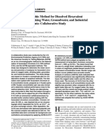 Ion Chromatographic Method For Dissolved Hexavalent Chromium in Drinking Water, Groundwater, and Industrial Wastewater Effluents: Collaborative Study