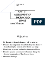 Unit 06 Assessment of Thorax and Lung